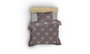L'essentiel linge de maison Herz - Juego de funda de edredón individual Dusty Rose
